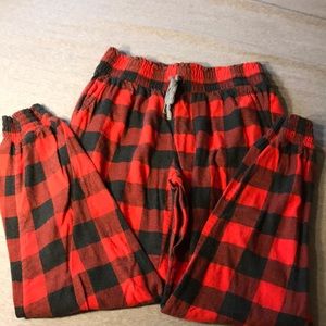 Xs Buffalo plaid PJ bottoms